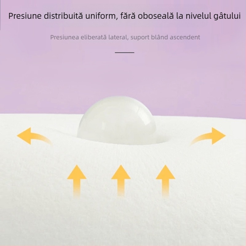 Perne portabile U pentru gât din spumă cu memorie, cu design detașabil pentru călătorii și zboruri