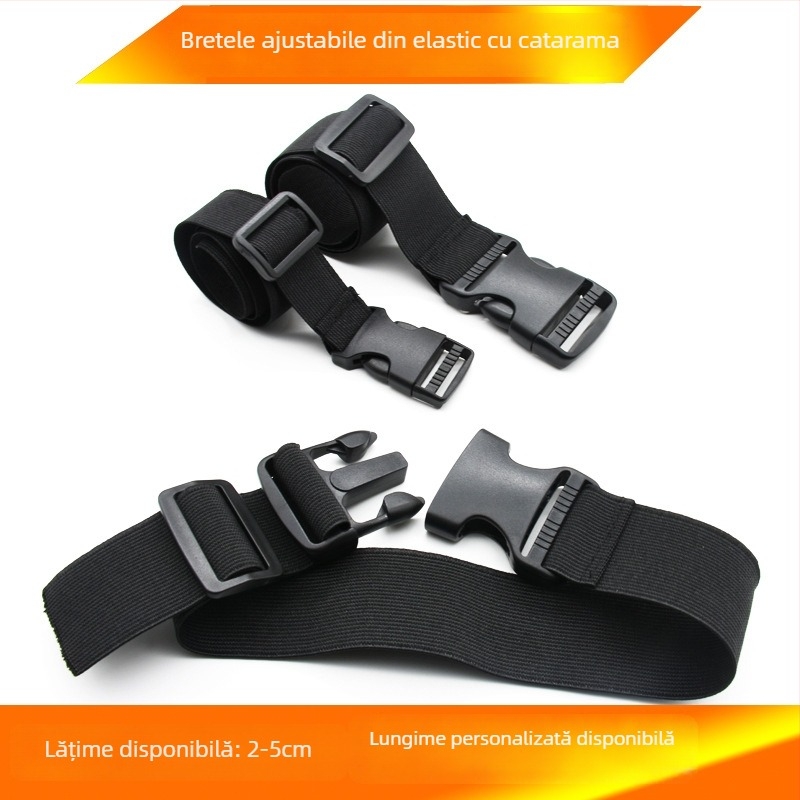 Bandă elastică de legare cu cataramă pentru corturi și bagaje – polipropilenă, grosime 1,2 mm, greutate 0,2 kg, origine Guangdong, procesare personalizată