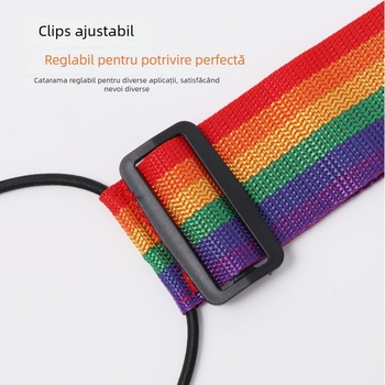 Curele pentru bagaje și curele de fixare pentru rucsac și valiză — bandă elastică din polipropilenă, ușoară, rezistentă la uzură, cu capacitate extinsă, anti-tăiere, model dungat