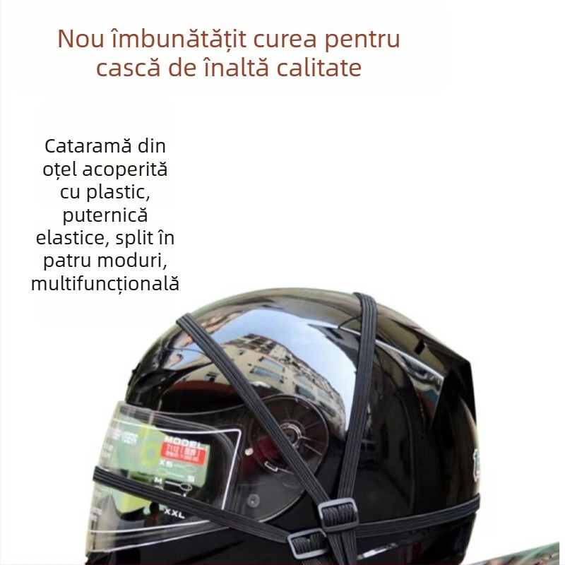 Bandă elastică de atașare pentru motociclete, din fir textil, potrivită pentru biciclete, biciclete electrice, bagaje și căști.