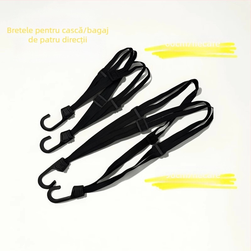 Bandă din nylon pentru motocicletă cu cataramă, cordon elastic pentru bagaje pe vehicul electric, lungime 90, diametru 1