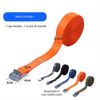 Curea de fixare din aliaj de zinc cu catarame pentru încărcături, Bangli brand, utilizare extinsă