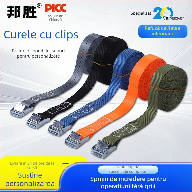 Curea de fixare din aliaj de zinc cu catarame pentru încărcături, Bangli brand, utilizare extinsă