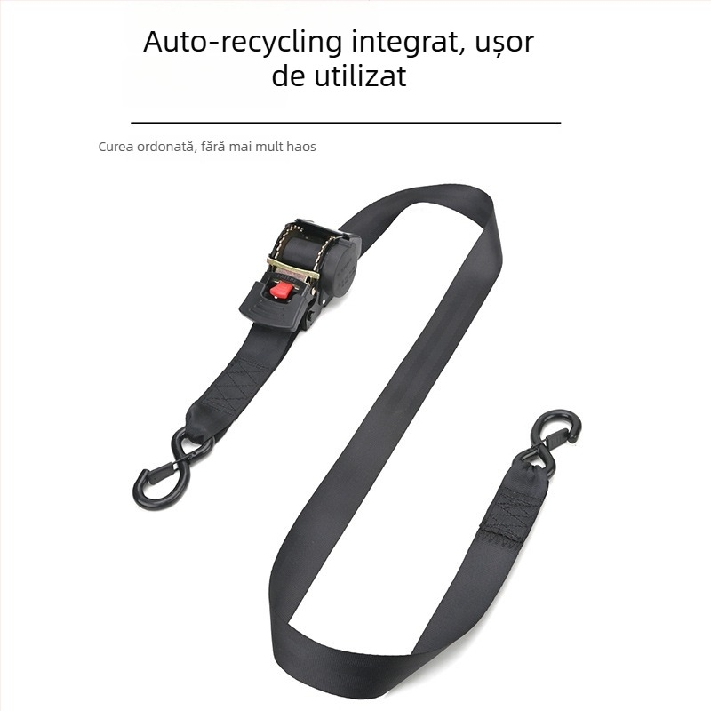 Bandă elastică retractabilă pentru prindere cu buton, îngroșată, fără amortizor, pentru camioane