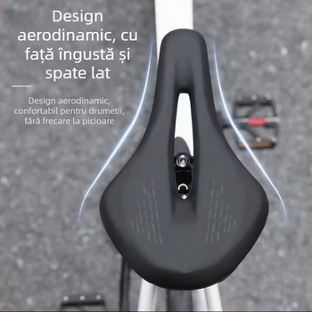 Șa de bicicletă L.m Lm-d02 pentru biciclete de munte, design respirabil cu structură goală, burete cu densitate mare anti-alunecare, PU și oțel cu conținut ridicat de carbon