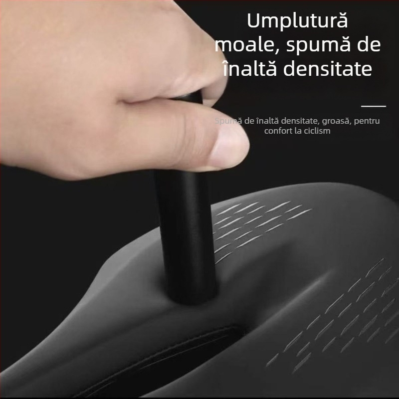 Șa de bicicletă L.m Lm-d02 pentru biciclete de munte, design respirabil cu structură goală, burete cu densitate mare anti-alunecare, PU și oțel cu conținut ridicat de carbon