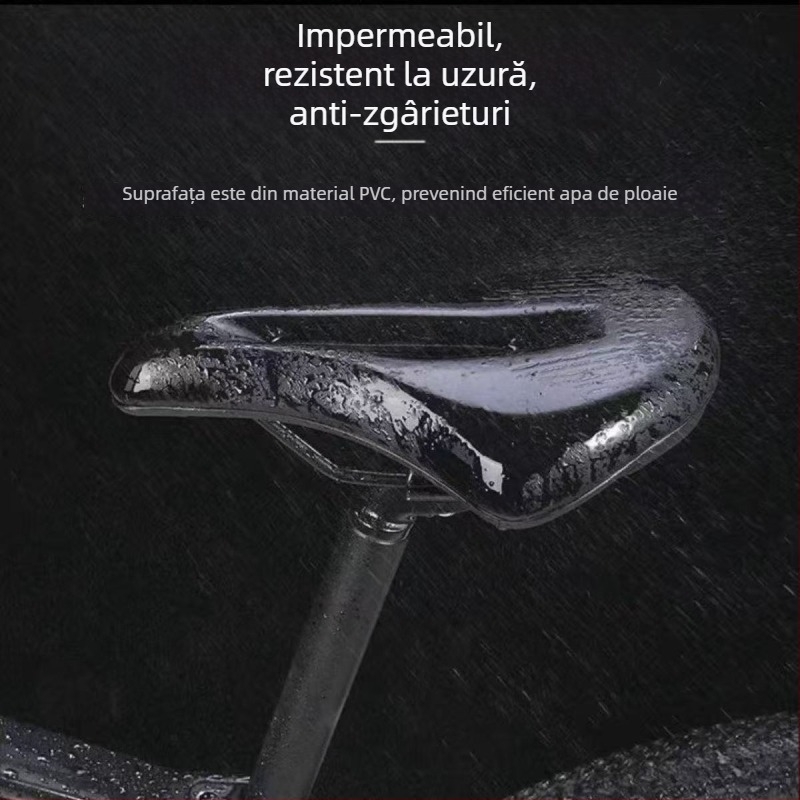 Șa de bicicletă L.m Lm-d02 pentru biciclete de munte, design respirabil cu structură goală, burete cu densitate mare anti-alunecare, PU și oțel cu conținut ridicat de carbon