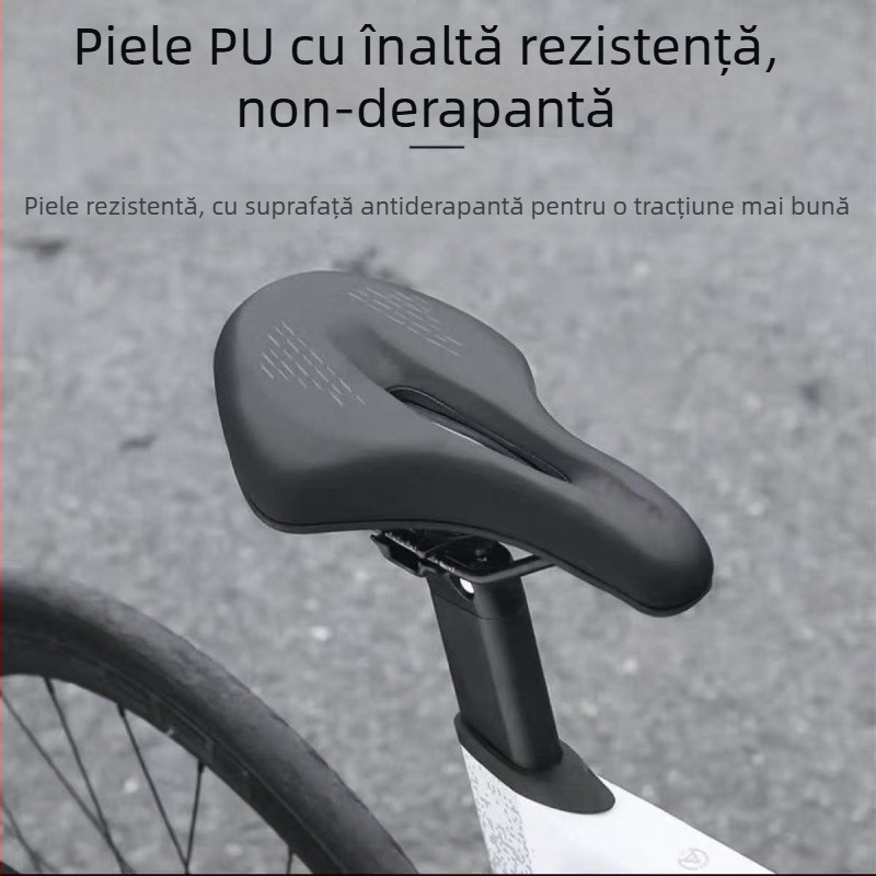 Șa de bicicletă L.m Lm-d02 pentru biciclete de munte, design respirabil cu structură goală, burete cu densitate mare anti-alunecare, PU și oțel cu conținut ridicat de carbon