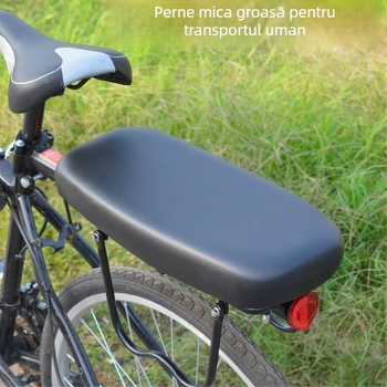 Șa de bicicletă din PU, model U, pentru bicicletă obișnuită, șa pentru pasager, procesare personalizabilă