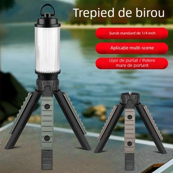 ZJ01 Suport multifuncțional tip trepied pentru iluminat exterior, utilizare pe birou/în mână — acoperire 31–40 m², adaptor de extindere, suport pentru live streaming, fotografie și proiector