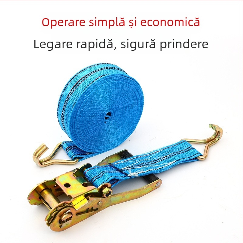 Curele de prindere cu cârlig Ratchet Hook Tie-Downs, Wanba – pentru mărfuri ambalate și sigilate