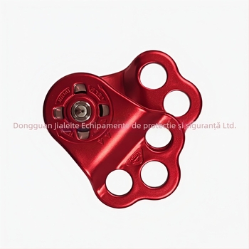 Pulie cu 3 găuri pentru lucru în aer liber la înălțime și alpinism — aluminiu de aviație