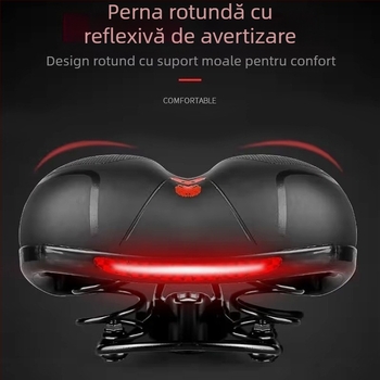 Șa de bicicletă HANLI 188 Piele naturală pentru biciclete de drum și MTB