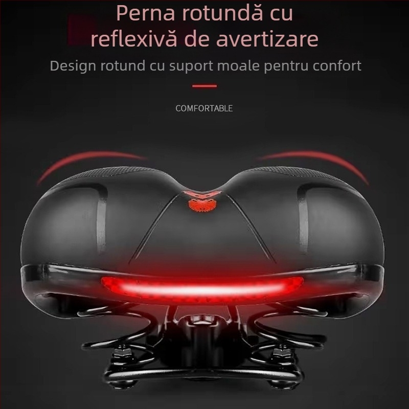 Șa de bicicletă HANLI 188 Piele naturală pentru biciclete de drum și MTB