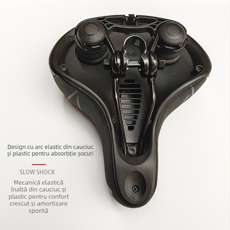 Șa de bicicletă HANLI 188 Piele naturală pentru biciclete de drum și MTB