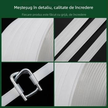 Bandă de ambalare pentru mașină, înaltă rezistență, tracțiune 100 kg, pentru ambalarea cartonelor, greutate 10 kg