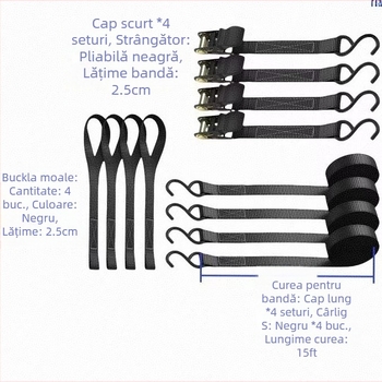 Wesstone Întinzător de curele cu acoperire din cauciuc și mecanism de tensionare cu clichet