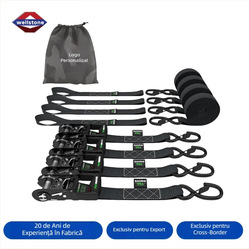 Wesstone Întinzător de curele cu acoperire din cauciuc și mecanism de tensionare cu clichet