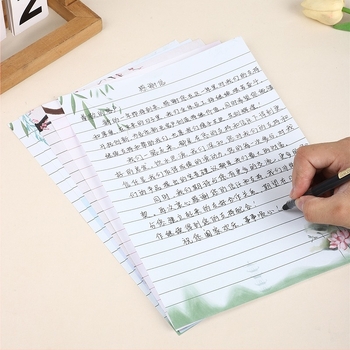 Set de hârtie pentru scris cu plicuri – stil chinezesc vintage pentru scrisori de dragoste scrise de mână