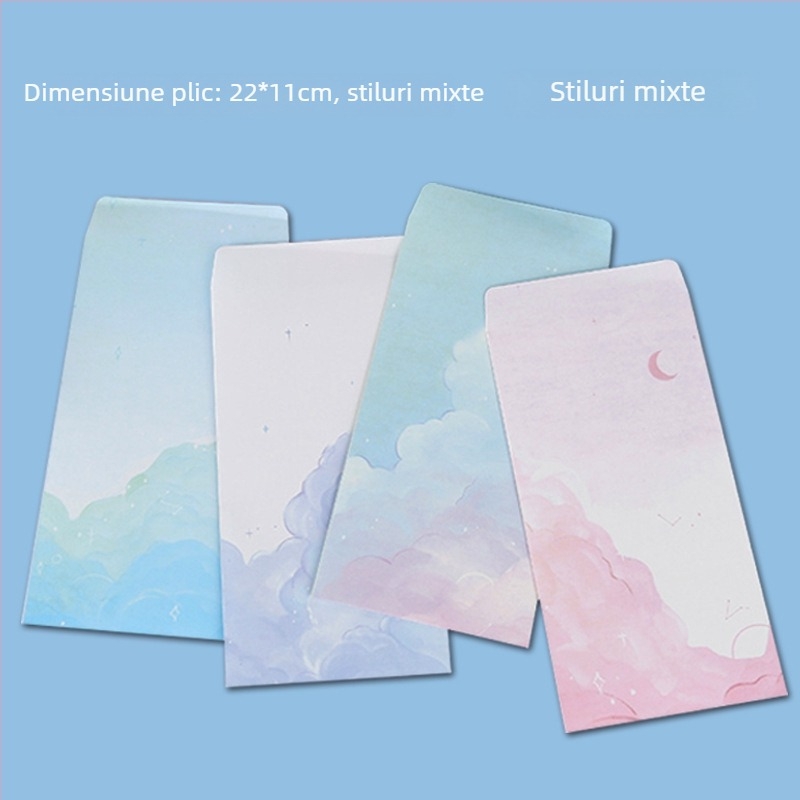 Set de hârtie pentru scris cu plicuri – stil chinezesc vintage pentru scrisori de dragoste scrise de mână