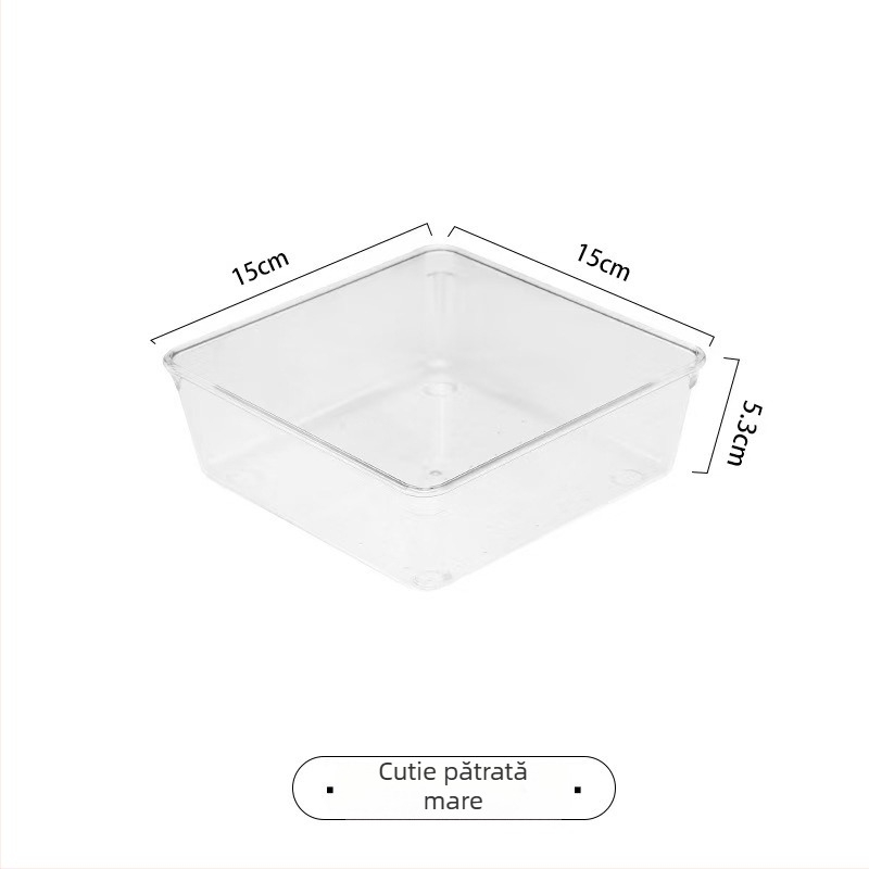 Cutie de depozitare pentru sertar, polistiren, model cu buline, 6810, capacitate 2 L