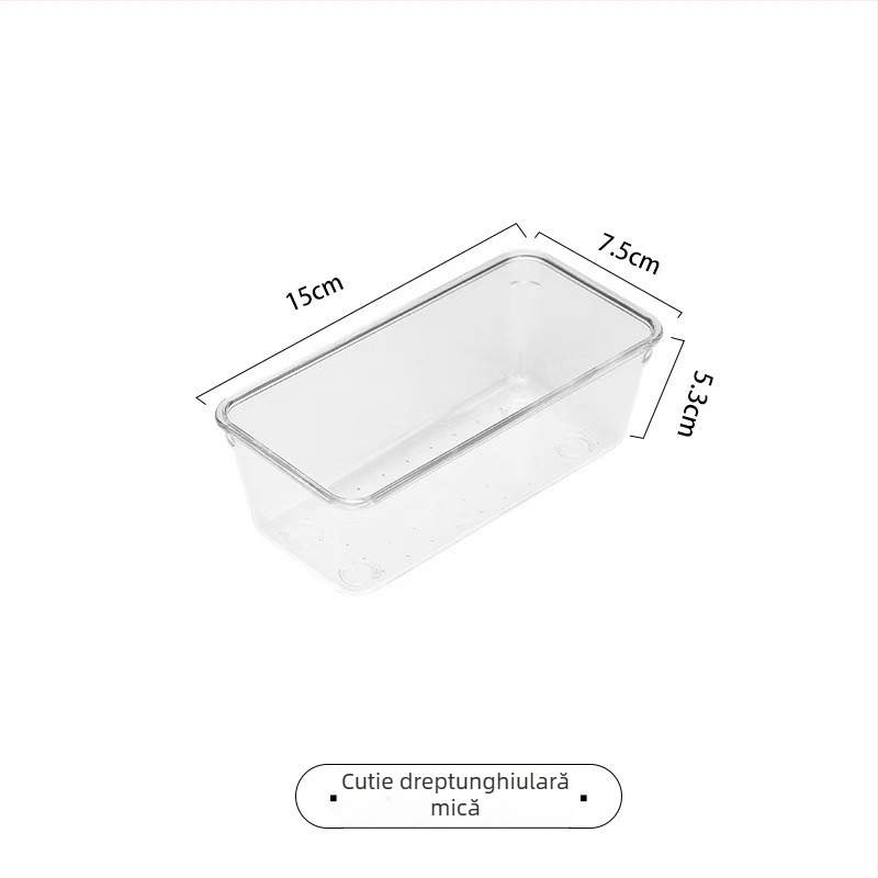 Cutie de depozitare pentru sertar, polistiren, model cu buline, 6810, capacitate 2 L