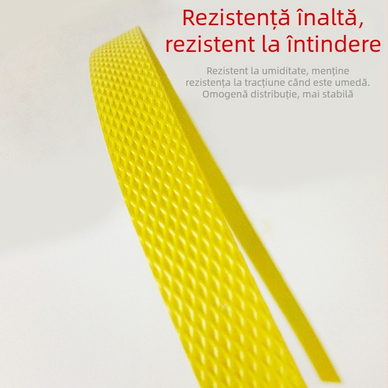 Bandă semi-automată pentru ambalare cu mașină, bandă PP cu sudură la cald, rezistență în tracțiune 90 kg, marca Xin duoshun, pentru ambalarea cutiilor