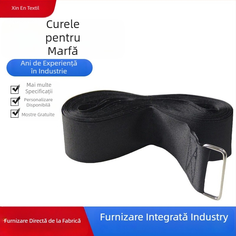 Curea de legare paleți Faith – poliester, pentru logistică și depozitare, interval general de temperatură