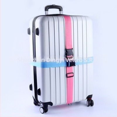 Bandă de legare a bagajelor cu bandă PP și cataramă din poliformaldehidă — construcție îngroșată, rezistență la tracțiune ridicată, lățime 50 mm