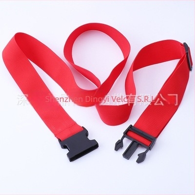 Bandă de legare a bagajelor cu bandă PP și cataramă din poliformaldehidă — construcție îngroșată, rezistență la tracțiune ridicată, lățime 50 mm