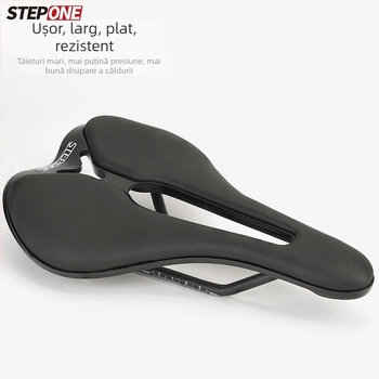 Șa de bicicletă STEPPONE, model P-1000, nylon, compatibil universal.