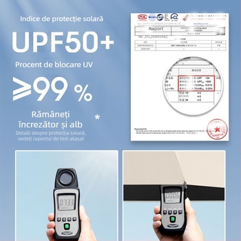Umbrelă capsule de buzunar cu cinci segmente - deschidere manuală, cadru din fier cu 8 brațe, țesătură 190T, mâner din plastic, UPF >50