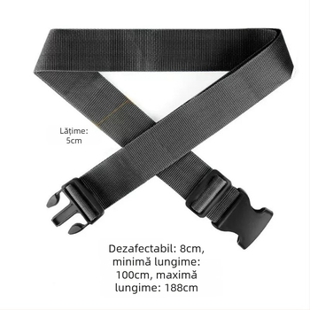 Mufeng curea pentru bagaje cu cataramă încrucișată – curea de călătorie din nylon, extensibilă MF-260104