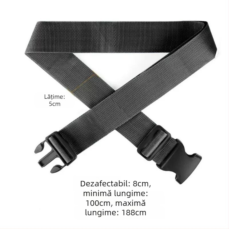 Mufeng curea pentru bagaje cu cataramă încrucișată – curea de călătorie din nylon, extensibilă MF-260104