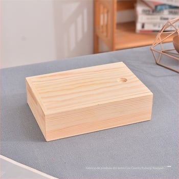 Cutie din lemn cu capac glisant — lemn natural, gravură, imprimare de logo disponibilă, ambalare universală