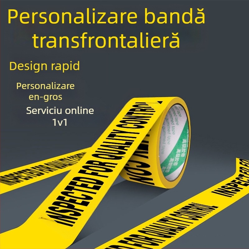 Bandă de ambalare cu film BOPP de 52 μm, adeziv sensibil la presiune, pentru ambalare logistică și comerț electronic, -30°C până la 120°C.