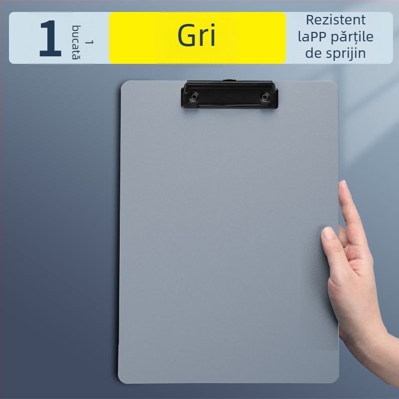 Clipboard din plastic cu clemă puternică și clemă pentru placă — brand Reverse, model difnabg set