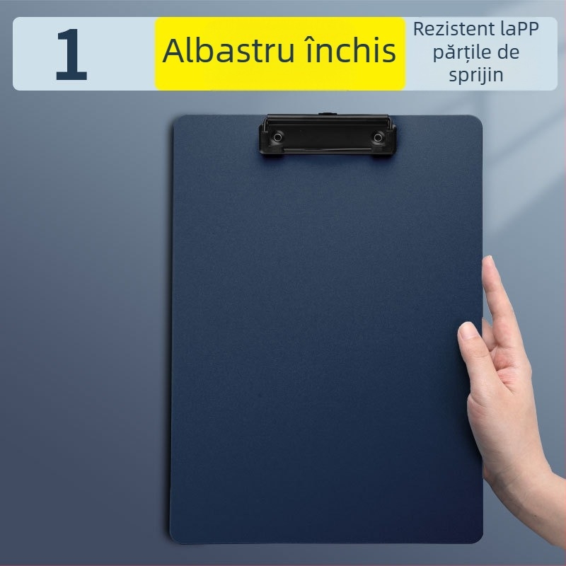 Clipboard din plastic cu clemă puternică și clemă pentru placă — brand Reverse, model difnabg set