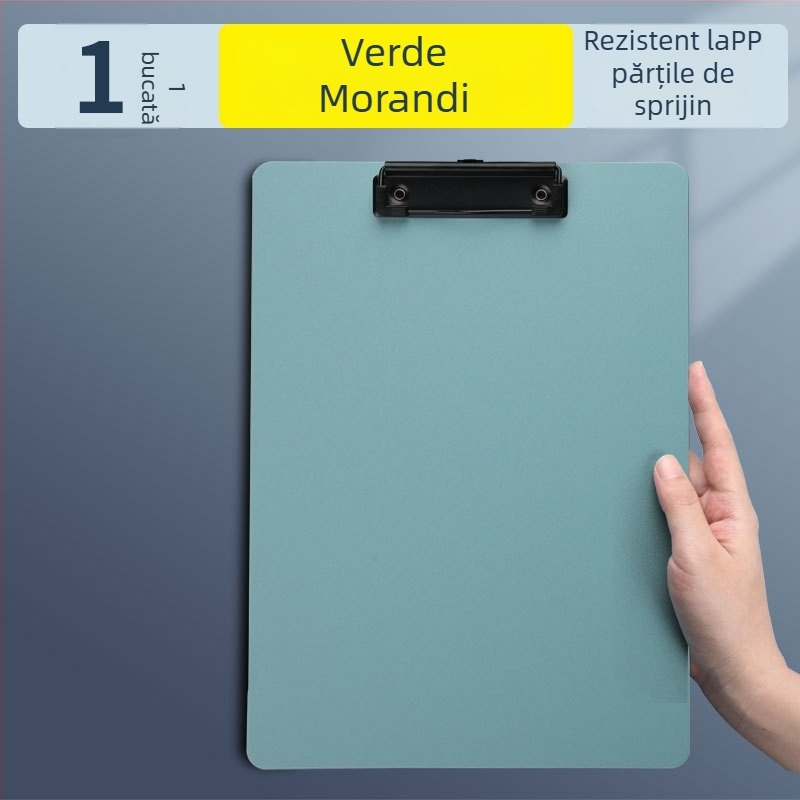 Clipboard din plastic cu clemă puternică și clemă pentru placă — brand Reverse, model difnabg set