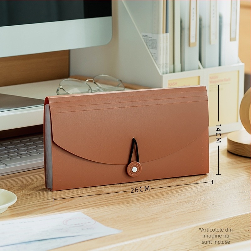 Organizator PP tip acordeon pentru documente, cu etichetă, 13 compartimente, model SD-N251