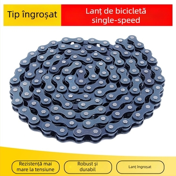 Lanț pentru bicicletă Red Star, single speed, oțel, lungime 1,4 m, 114 zale