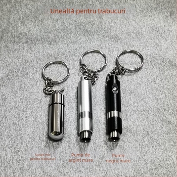 Puncător de trabucuri din aluminiu – funcționare manuală, personalizabil, stil simplu