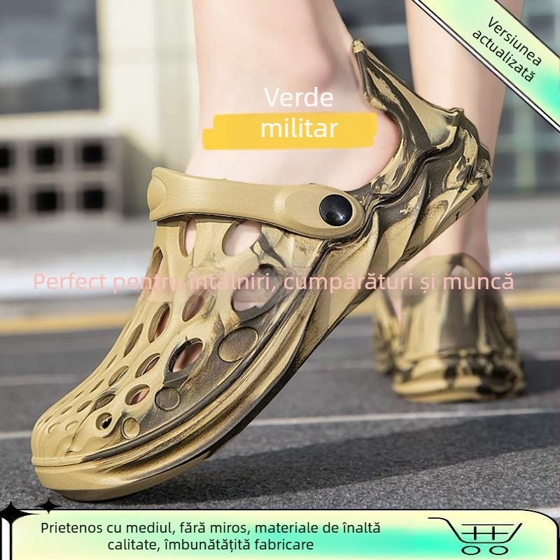 Sandale Baotou pentru bărbați din EVA - respirante, antiderapante, cu închidere slip-on