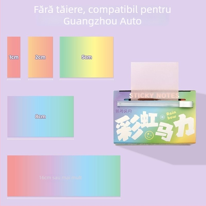 Zi yi Note adezive cu deschidere glisantă, 6 pagini interne, ambalaj de bază