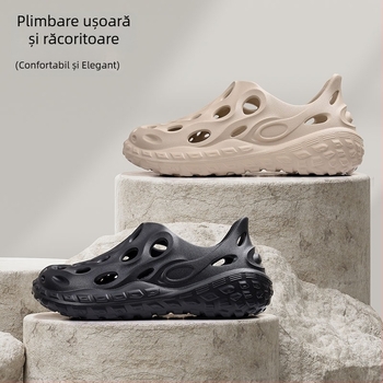 Sandale bărbați din EVA cu vârf închis, respirante, antiderapante, pentru activități în aer liber