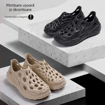 Sandale bărbați din EVA cu vârf închis, respirante, antiderapante, pentru activități în aer liber