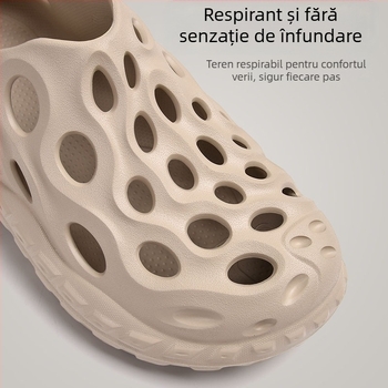 Sandale bărbați din EVA cu vârf închis, respirante, antiderapante, pentru activități în aer liber