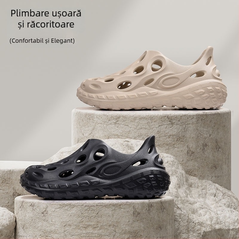 Sandale bărbați din EVA cu vârf închis, respirante, antiderapante, pentru activități în aer liber
