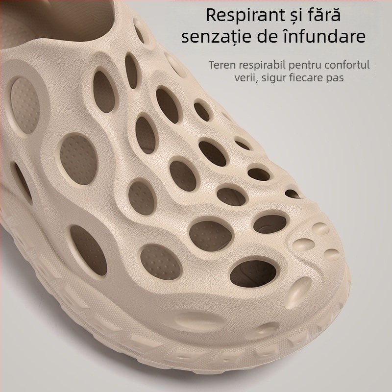 Sandale bărbați din EVA cu vârf închis, respirante, antiderapante, pentru activități în aer liber