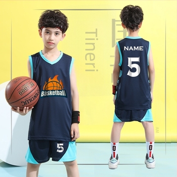 Set tricou baschet pentru copii, reversibil pentru băieți — Milk Silk, 100% poliester, căptușeală Milk Silk, pentru toate sezoanele